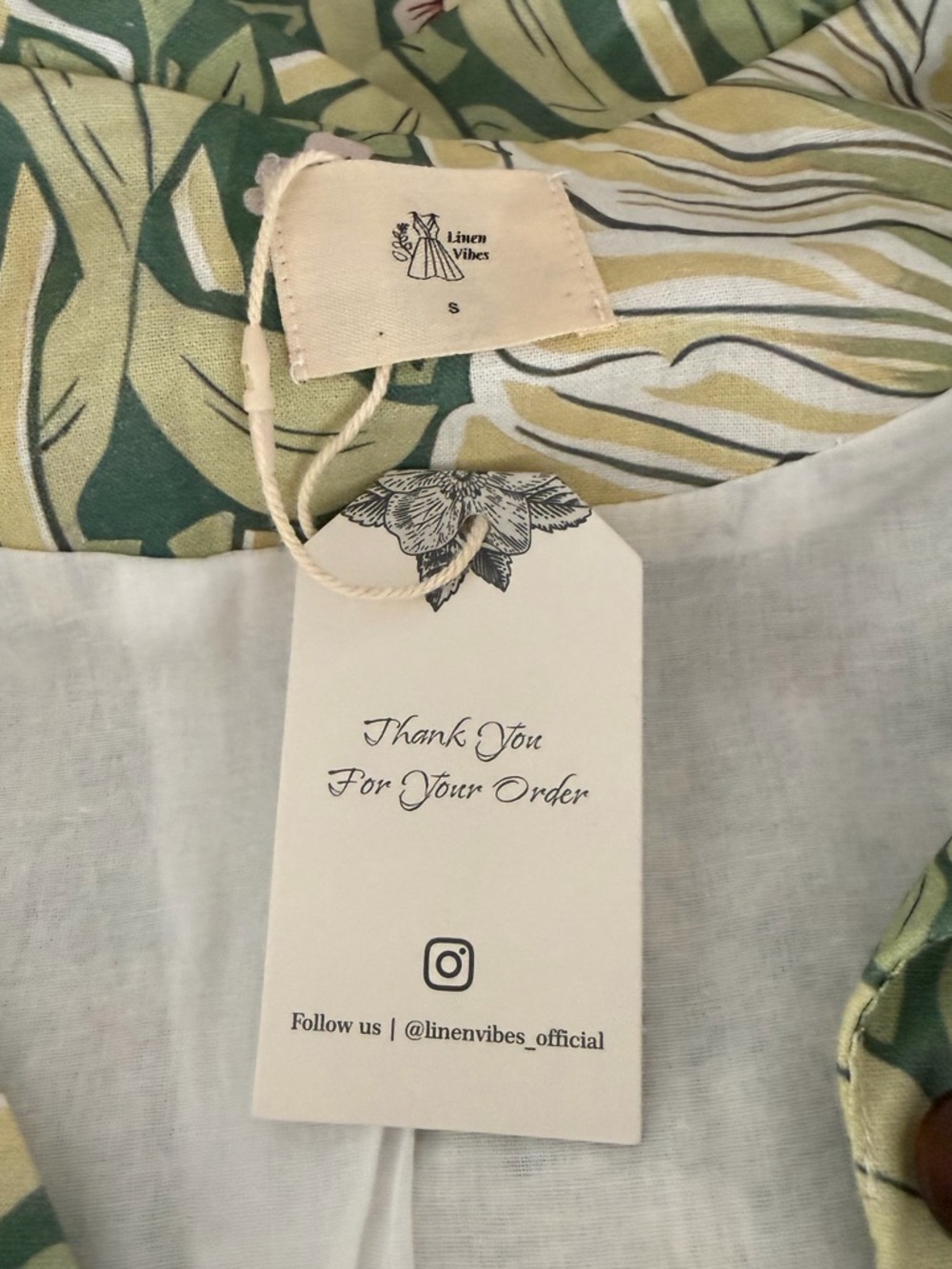 Green Floral V-Neck Maxi Dress with Button Front #155 - Picture 6 of 10